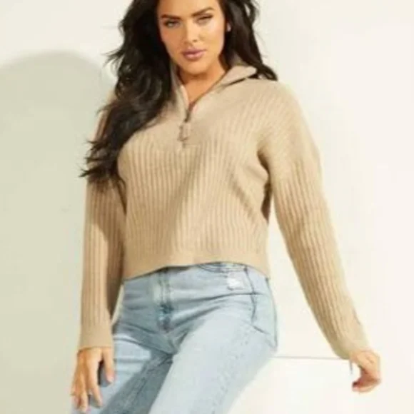 Guess Quarter-Zip Sweater - Picture 4 of 4